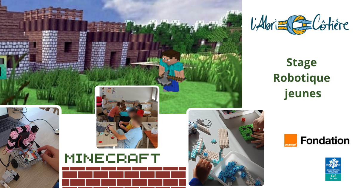 You are currently viewing “Le stage robotique jeunes thème Minecraft à l’AbriCôtière »