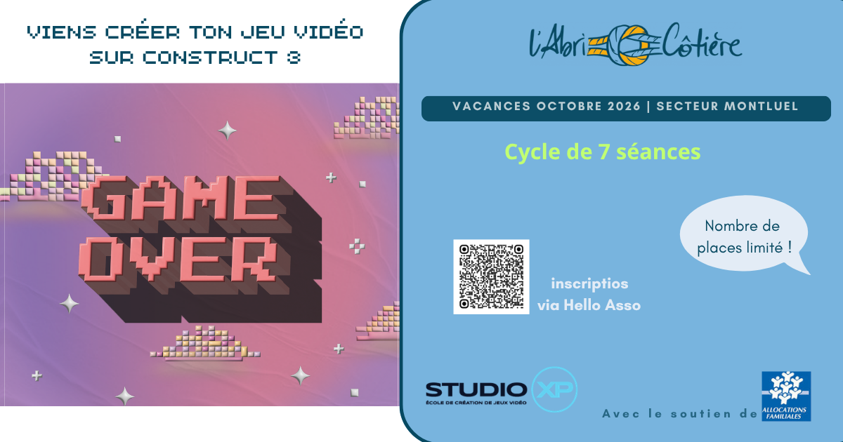 You are currently viewing Conception de jeux vidéo avec STUDIO XP pour les 11-15 ans